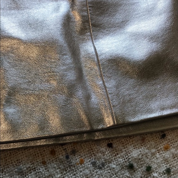 Forever 21 Futuristic Silver Pleather Mini Skirt - Picture 4 of 13